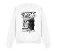 Stranger Things Season 5 - Newspaper Vecna Sweatshirt white XL