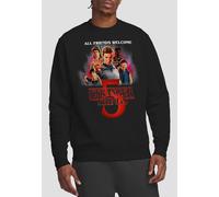 Stranger Things Season Five Poster Sweatshirt, Black | Size: 2XL Stranger Things Black 2XL