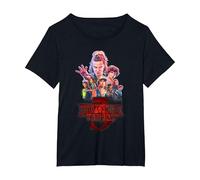 Stranger Things Season Three Poster T-Shirt, Women's Plus, Black, 6X