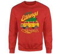Stranger Things Season's Eatings Christmas Jumper - Red | Size: Medium Stranger Things Red M