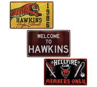 Stranger Things Set of 3 Tin Signs