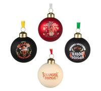 Stranger Things Set Of 4 Christmas Baubles Multi