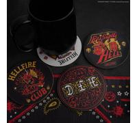 Stranger Things Set of 4 Coasters Hellfire Club CR4181 - Modern