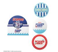 Cinereplicas Stranger Things - Set of 4 Scoops Ahoy Coasters - Official License