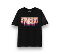 Short Sleeved T-Shirt Stranger Things Black S