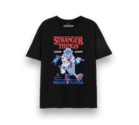 Stranger Things Short Sleeved T-Shirt (Adult Black) in Black | Size: XL Stranger Things Black XL