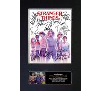 Stranger Things Signed Reproduction Autograph TV Programme Print Poster Mounted Repro A4#849U