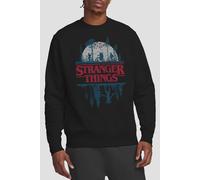 Stranger Things Silhouette Sweatshirt, Black | Size: Large Stranger Things Black L