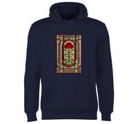 Stranger Things Stain Glass Window Hoodie - Navy - L