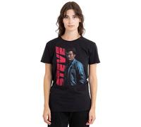 Stranger Things Steve Neo Homage Ladies T Shirt, Black, Medium