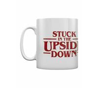 Stranger Things Stuck In The Upside Down Mug - White/Burgundy - One Size - White/Burgundy