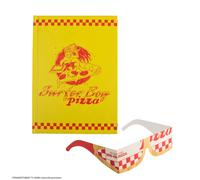 Stranger Things Surfer Boy Pizza Hardcover Notebook | Acotis