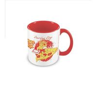 Stranger Things Surfer Boy Pizza Mug - Red/White/Yellow - Red/White/Yellow - One Size