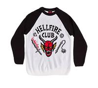 Christmas Jumper Hellfire Club Unisex Ugly Sweater Stranger Things White M