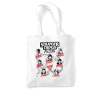 Stranger Things Tales From 85 Character Vines Grocery Travel Reusable Tote Bag, White, 38X42Cm