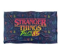 Stranger Things: Tales From 85 Colour Logo Soft Touch Throw Multicoloured (147Cm X 91Cm)