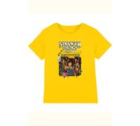 Stranger Things Tales From 85 Group Poster Kids T-Shirt, Yellow | Size: 9-11 Years Stranger Things Yellow 9-11 Years