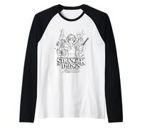 Stranger Things Tales from '85 Group Sketch Raglan Baseball Tee