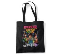 Stranger Things Tales From 85 Hic Poster Grocery Travel Reusable Tote Bag, Black, 38X42Cm