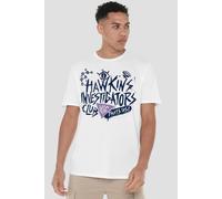 Stranger Things Tales From 85 Hic Scribble T-Shirt, White | Size: Small Stranger Things White S