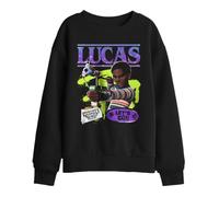Stranger Things Tales From 85 Lucas Kids Sweatshirt, Black, 12-13Y