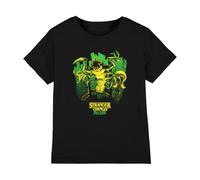 Stranger Things Tales from 85 Monster Plants Kids T-Shirt, Black, 7-8Y