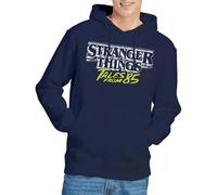 Stranger Things Tales From 85 Two Tone Logo Unisex Hoodie, Navy, XX-Large
