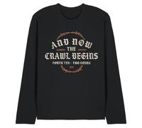 Stranger Things The Crawl Begins Unisex Long Sleeve T Shirt, Black, Medium