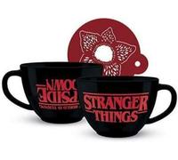 Stranger Things The World Is Turning Upside Down Cappuccino Mug And Stencil