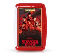 Top Trumps Stranger Things Limited Edition Case Entertaining card game for 2 plus players makes a great gift for ages 15 plus from the brave teens like Eleven and Mike to the mysterious Dr. Brenner