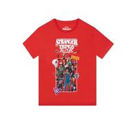 Stranger Things Tshirt, Short Sleeve Boys’ T-Shirt, Tales from 85 Boys Clothes, Red 5-6 Years