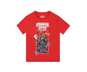 Stranger Things Tshirt, Short Sleeve Boys’ T-Shirt, Tales from 85 Boys Clothes, Red 5-6 Years