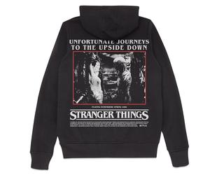 Stranger Things Unfortunate Journeys To The Upside Down Hoodie - Black - XL