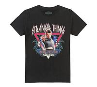 Stranger Things Unisex Adult Eleven 87 Tour Back Print T-Shirt - Black - Black - M