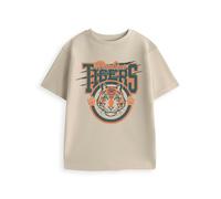 Stranger Things Unisex Kids Beige Hawkins Tigers Short Sleeved T-Shirt - 9-10 Years