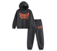 Stranger Things Unisex Kids Grey Logo Sweatshirt and Joggers Set - 7-8 Years