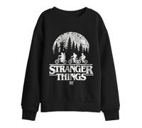 Stranger Things Unisex Kids Stranger Things 10th Anniversary Upside Down Kids Sweatshirt, Black Sweatshirt (pack of 1)