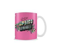 Stranger Things Upside Down Mug - Pink/White/Green - One Size - Pink/White/Green