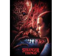 Stranger Things Fleece Blanket - Vecna v Eleven Design - Bed Throw Super Soft Blanket - 100% Polyester - 100 x 150cm