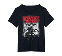 Stranger Things Vecna Mindflayer Poster T-Shirt, Women's Plus, Black, 1X