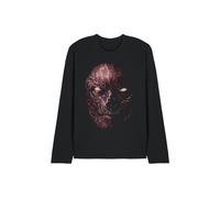 Stranger Things Vecna Oversized Face Long Sleeve T-Shirt, Black | Size: Medium Stranger Things Black M