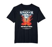 Stranger Things Vecna Rise Poster T-Shirt, Men's Big and Tall, Black, 6X Tall