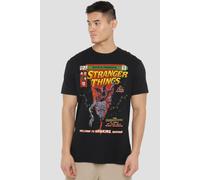 Stranger Things Welcome To Hawkins Comics T-Shirt, Black | Size: 2XL Stranger Things Black 2XL