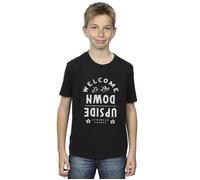 Stranger Things Welcome To The Upside Down T-Shirt Netflix Black 12-13 Years