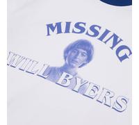 Stranger Things Will Byers' Search Party Unisex Ringer T-Shirt - White / Blue - M
