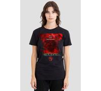 Stranger Things Women's 5 Vecna Clouds Poster T-Shirt, Black | Size: 2XL Stranger Things Black 2XL