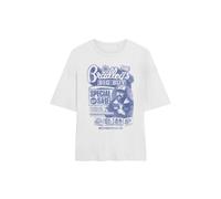 Stranger Things Women's Bradley'S Big Buy Advert Oversized T-Shirt, White | Size: Medium Stranger Things White M