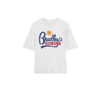 Stranger Things Women's Bradley'S Big Buy Logo Oversized T-Shirt, White | Size: Small Stranger Things White S