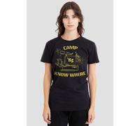 Stranger Things Women's Camp Know Where 1989 T-Shirt, Black | Size: Medium Stranger Things Black M
