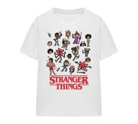 Stranger Things Womens Cartoon Character T-Shirt - Sport Heather - S - Sport Heather